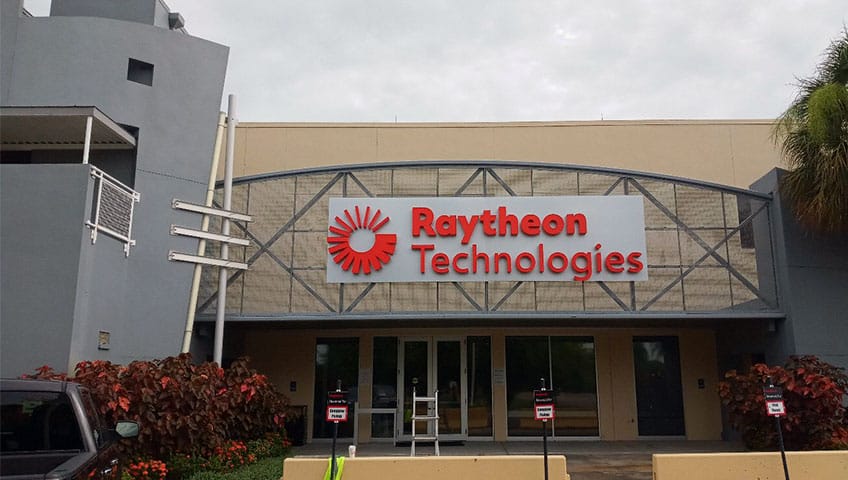 Raytheon Technologies Rebrand | Lauretano Sign Group