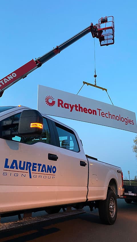 Raytheon Technologies Rebrand | Lauretano Sign Group